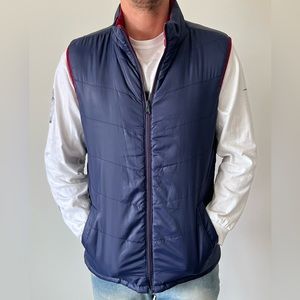 Reversible Blue/Red Winter Puffer Vest